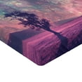 thumbnail image 2 of Ambesonne Galaxy Fitted Sheet, Lonely Tree View, Twin XL Size, Pink Coral Blue, 2 of 3