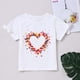 thumbnail image 2 of Ropa Para Bebés Y Niñas, Atuendo Para Niños Pequeños, Camiseta De Manga Corta Con Lazo Y Estampado De Corazones De Verano, Camiseta Blanca Con Cuello Redondo Odeerbi LM103-6031, 2 of 9