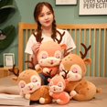 thumbnail image 1 of 2022 Cute Sika Deer Plush Toys / Round Spotted Fawn / Children Sleeping Pillow / Doll / Girlfriend / Birthday Gift / Elkbrown40cm Deng Xun unisex, 1 of 1