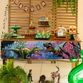 thumbnail image 3 of 1pc Tyrannosaurus Rex Themed Party Banner Decoration - Perfect for any dinosaur-themed party. The exciting design features a vibrant Tyrannosaurus rex dinosaur - easy to hang, adding the finishing to, 3 of 5