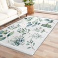 thumbnail image 1 of Leaf Area Rugs for Bedroom Living Room - 3x5 ft - Plant Carpet for Home Decor - Leaf Patterned Decorative Indoor Small Rug - Washable & Soft & Non Slip & Low Pile (ZF&7512), 1 of 1