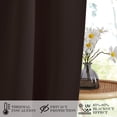 thumbnail image 7 of NICETOWN French Door Curtains, Blackout Curtain Thermal Insulated Privacy Drape for French Door Classroom with Adjustable Tie Back, Brown, 30"x72", 1 PC, 7 of 7