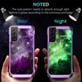 thumbnail image 2 of Compatible with Samsung Galaxy S21 Case 6.2 Inch 2021,Slim Fit Glow in The Dark Shockproof Protective Hybrid Hard PC Soft TPU Bumper Drop Protection Girl Women Phone Cover,Nebula/Space Design, 2 of 8