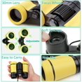 thumbnail image 4 of Prismáticos para niños Los mejores regalos para niños de 3 a 12 años Óptica de alta resolución a prueba de golpes Mini juguetes binoculares compactos Telescopio pequeño plegable para observar aves Camping Jugar al aire libre BANYUO  Electrónica, 4 of 4