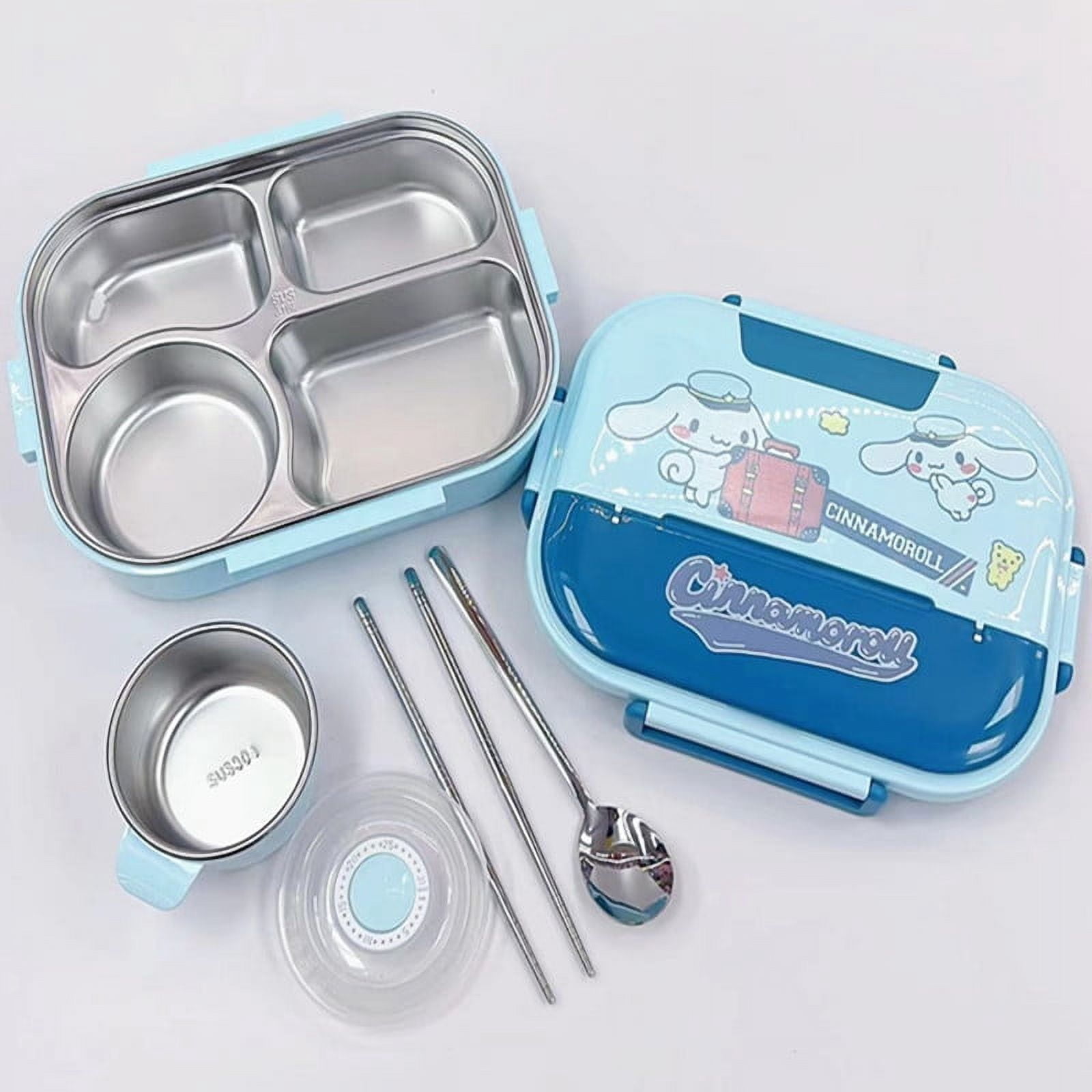 Sanrio Kuromi Melody Stainless Steel Lunch Box Bags Meal Prep Hello Kitty Containers Lunch Enfant Lunch Pack