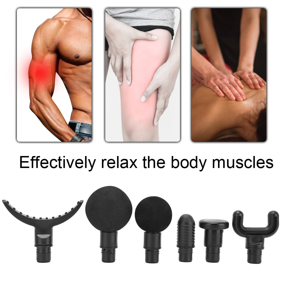Tebru 6pcs 19mm Fascia Massage Gun Body Massager Accessory Replacement Massage Head,Fascia Massage Gun Head,Fascia Massage Head