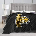 thumbnail image 4 of DePauw University Logo Fleece Blanket, Very Soft Microfiber Flannel Blanket for Couch Warm and Cozy for All Seasons, 4 of 6