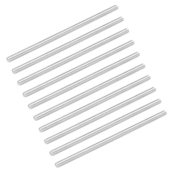 20Pack Fully Threaded Rod M4 x 100mm 0.7mm Thread Pitch 304 Stainless Steel Right Hand Threaded Rods Bar Studs