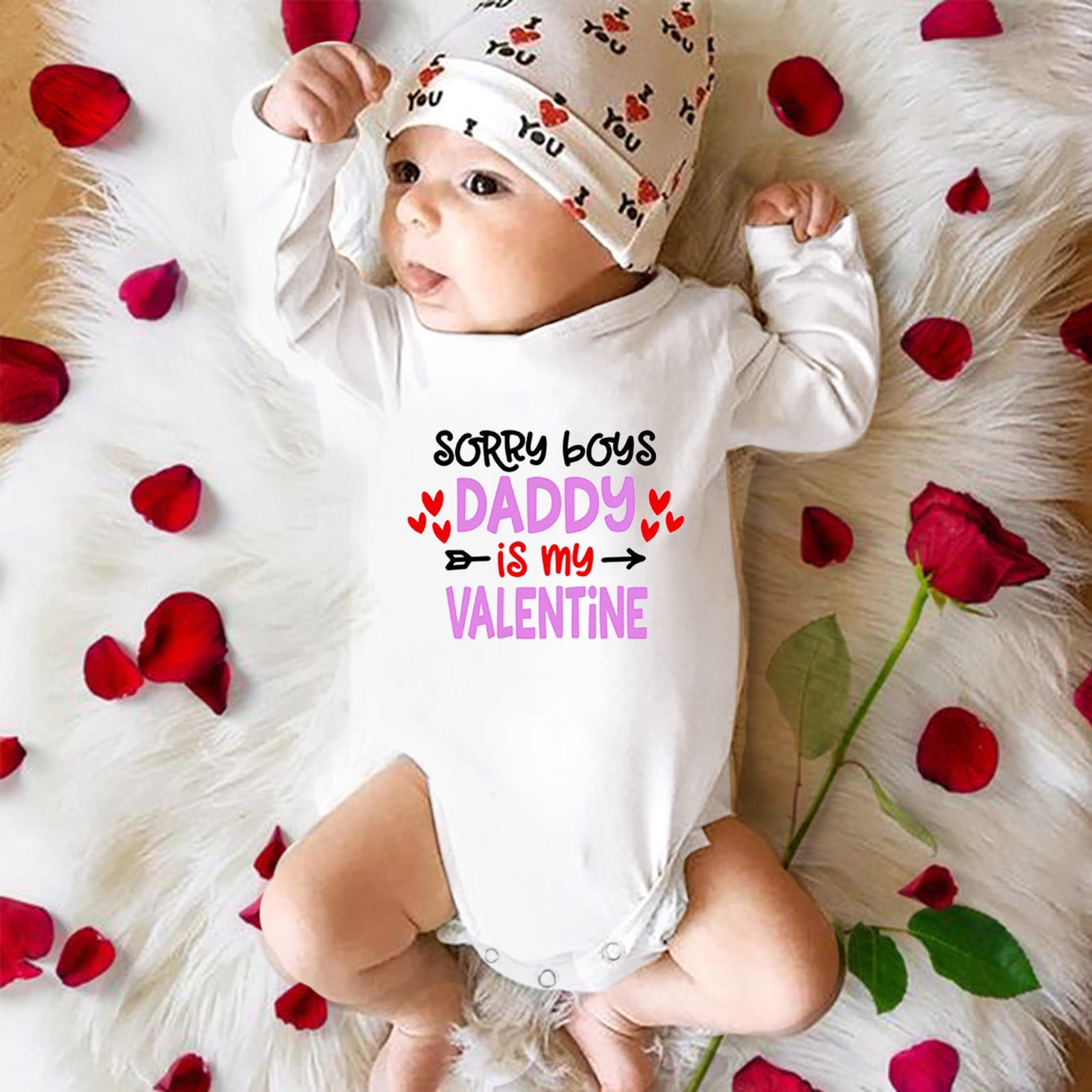 nsendm Boys Childrenscostume Big Kid Clothes Baby Boy Striped Shirt Kids Baby Valentine s Day Toddler Girls Boys Letter Heart Prints Long 9 12 Month Boy White 0 3 Months Walmart