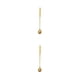 thumbnail image 3 of Matsuzay Cuchara agitadora de acero inoxidable con asa, cucharas para palitos de vino, Bar, Club, mezclador, agitador, utensilios para beber, Flor Dorada Larga 2piezas, 3 of 6