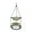 Gray, variant on Outdoor Hanging Wild Bird Feeder, Balcony Hook-Type Bird Feeding Container,Hanging Bird Baths and Feeders for Outdoors,For Outdoors, Bird Water Bowl for Garden Yard Decor