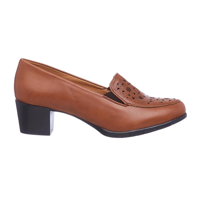 Zapatillas Para Mujer Casuales Formales Tacón Bajo Tan rojo 24 Incógnita 032D2J