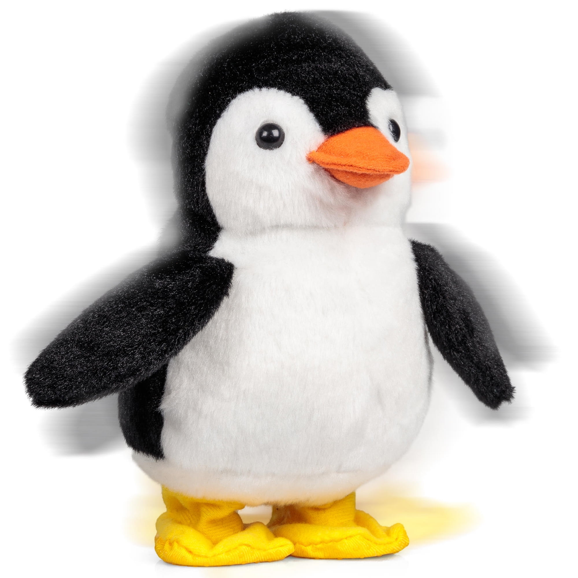 Tobar: Animigos Dancing Penguin - Black & White - Cuddly Animated Plush Pet, Waddles-Squeaks-Flaps Its Wings, Fun Interactive Toy, Toddlers-Kids 18Mo+