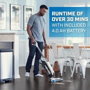 (Open Box) HART 20-Volt High Capacity Cordless Stick Vacuum Kit (1) 20-Volt 4.0AH Lithium-Ion Battery, Lightweight, Powerful Suction, Pet Hair, Hard Floor, Carpet, HEPA Filter, Self-Cleaning Brushroll