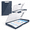 Grey Blue, variant on Light Purple Heavy Duty 8.5x11 Storage Clipboard With Side Opening Panel