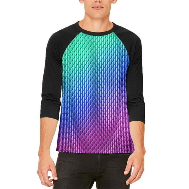 Halloween Costume Céleste Chinois Dragon à Écailles T-Shirt Raglan pour Homme