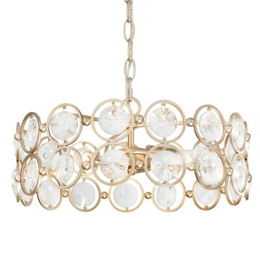 Eternal 3-Light Matte Gold Glam Led Crystal Chandelier