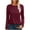 Red, variant on Sevevn Womens Blouses Fashion Women's Casual Long Sleeve Print Ladies Round Neck Tops Blouse Rollbacks
