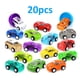 thumbnail image 2 of Huevos de Pascua rellenos de 20 piezas con coches de juguete, huevos de Pascua coloridos y brillantes, precargados con varios vehículos extraíbles, 2 of 7