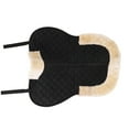 thumbnail image 2 of Saddle Pad, poliéster faux lana media silla de montura absorción de amortiguaciónada cómodo para el atrenamiento, 2 of 7