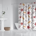 thumbnail image 2 of Tropical Ocean Shower Curtain 72x72 Inches Waterproof Seaside Theme Bath Drapes Premium Polyester Fabric Quick-Dry, 2 of 4