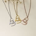 thumbnail image 4 of Personalized Custom Name Pendant Love Heart Necklace for Women Jewelry Gift ,Gold ,Silver and Rose Gold, 4 of 4