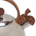thumbnail image 3 of Stainless Steel Whistling Kettle, 2.5L Capacity, for Boiling Water, Beige, 3 of 4