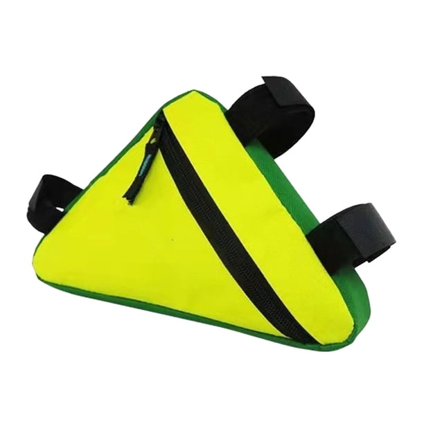 Bolsa triangular Zulema para bicicleta gran capacidad bolsa frontal tubo amarillo