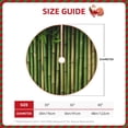 thumbnail image 2 of Rateoe Green Bamboo Fence1 Pattern Christmas Tree Skirt with Ties, Christmas Tree Decorations, Farmhouse Christmas Decor Xmas Holiday Decorations-48", 2 of 6