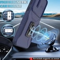 thumbnail image 6 of for Samsung Galaxy A35 5G Case with Slide Camera Cover & Screen Protector (2 PCS), A35 Case Build in 360° Rotating Ring Kickstand, Military Grade Protective Case for Galaxy A35 Phone Cases, Blue, 6 of 14