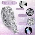 thumbnail image 3 of 6PCS Crystal Rhinestone Ribbon Bling Diamond Ribbon Wrap Roll for Wedding Crafts DIY Resin Rhinestone Ribbons Self Adhesive Crystal Rhinestones Ribbon Stickers Birthday Cakes Decor, 3 of 7