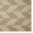 thumbnail image 2 of Nicole Miller New York Patio Country Calla Contemporary Herringbone Indoor/Outdoor Area Rug, Brown/Beige, 6'6"x9'2", 2 of 9