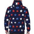 thumbnail image 7 of Qekee Watercolor Stars1 Print Mens Hoodies,Pullover Hooded Sweatshirt for Men,Men's Loose Sleeve Sweatshirt-XX-Large, 7 of 7