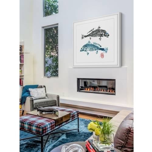 "Black & Blue Eye" Framed Painting Print