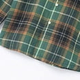 thumbnail image 7 of LZHGirlshop Men's Plaid Long Sleeve Shirts Button Down Shirt Casual Cotton Collared Shirt Jacket with Pockets,Green,M, 7 of 7