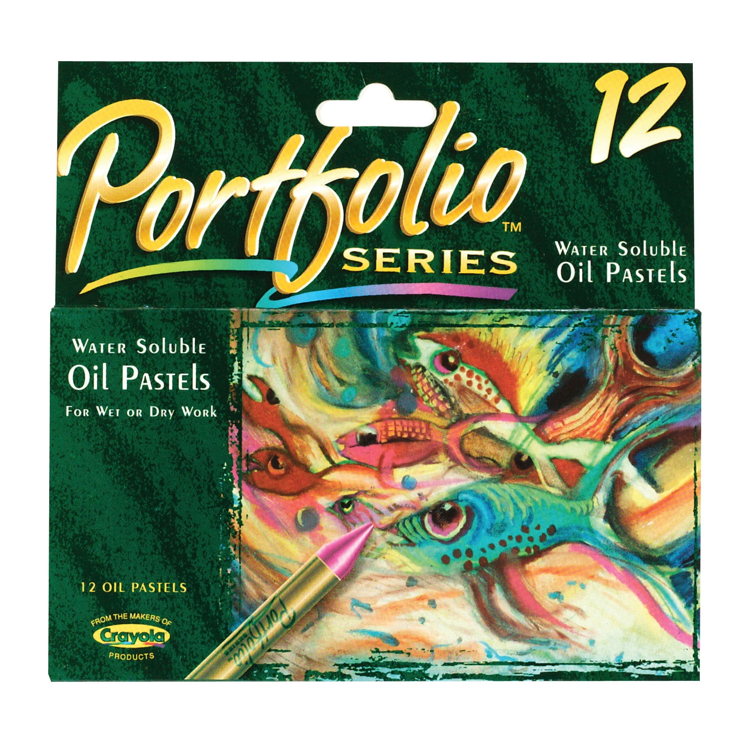 Crayola Portfolio Series WaterSoluble Oil Pastels, 12Color Set