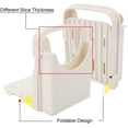 thumbnail image 3 of Guide Trancheuse Pliable et Réglable pour Pain, Grille-Pain Maison, Machine à Sandwich, Coupe-Pain avec Guide de Coupe (Blanc), 3 of 7