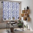 thumbnail image 5 of Purple Flower Pattern Kitchen Curtains 63 Inch Length, Vintage Floral Botanical Simple Tiers Curtains for Living Room Berdoom Bathroom, Light Filtering Drapes Window Treatment 2 Panels 42"Wx63"L, 5 of 8