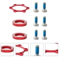 thumbnail image 1 of IDEANATEGRATE 9Pcs Red Hub Spacers Bike Screws with Lightweight Aluminum Alloy Washer Fastener, 1 of 8