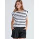 thumbnail image 5 of Camiseta Sin Mangas Informal de Verano para Mujer, Rayas Blancas, Talla XL, 5 of 7