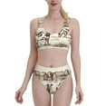 thumbnail image 2 of Picia Cows On The Farm Women's High Waisted Bikini Scoop Neck Swimsuit Two Pieces Bathing Suit-X-Large, 2 of 8