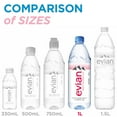 thumbnail image 4 of evian Natural Spring Drinking Water, 1 L, 12 Pack Bottles (2 Packs of 6), 4 of 12