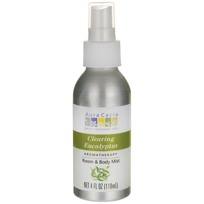 Aura Cacia Room & Body Mist Clearing Eucalyptus 4 fluid ounces