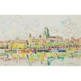 thumbnail image 2 of Paul Signac 14x11 Gold Ornate Wood Frame and Double Matted Museum Art Print Titled - Ciboure (1929), 2 of 4