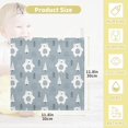 thumbnail image 2 of SKYSONIC Cute Polar Bear Baby Muslin Washcloths Face Towel, 3 PCS Fir Tree Burp Cloths Cotton Wipes Infant Wash Cloth for Newborn Boys Girls 12"x12", 2 of 7