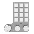 thumbnail image 1 of 12-Keys 3 Knob Gaming Keypad Red Switch Keyboard with USB Wired+BT Dual Mode Multi-Function Shortcut Custom Keypad for PC Desktop, 1 of 5