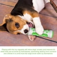 thumbnail image 4 of Trayknick Pet Dog Puppy Bone Shape Molar Teeth Cleaner Brushing Stick Interactive Chew Toy Gray Green, 4 of 13
