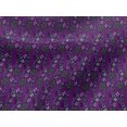 thumbnail image 4 of oneOone Viscose Jersey Fabric Leaves & Floral Block Printed Craft Fabric BTY 60 Inch Wide, 4 of 4
