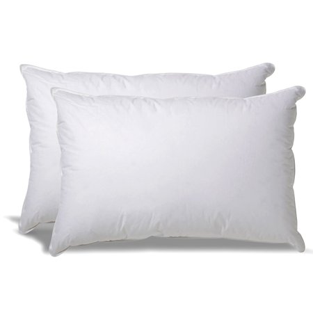 Regency 100% Cotton Down Alternative Back/Side Sleeper Pillow, Hypoallergenic Fill, Set of