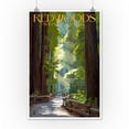thumbnail image 2 of Redwoods Park, California, Pathway in Trees (12x18 Wall Art Poster, Room Decor), 2 of 3